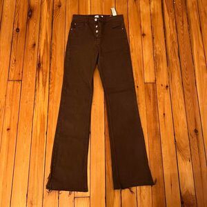 Stradivarius Women's Brown high waist jeans US2